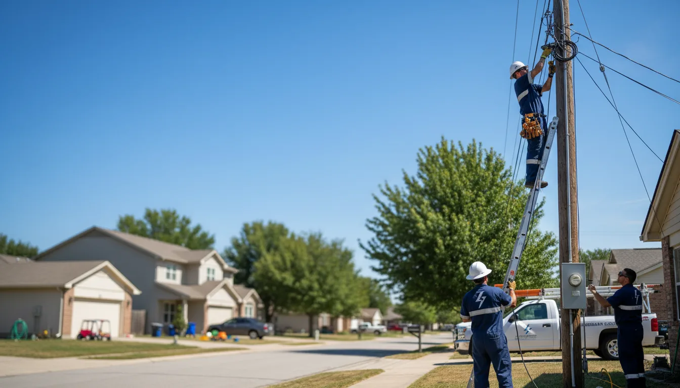 Residential electrician providing installation services in Hollowville, NY